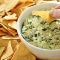 Easy Baked Feta Spinach and Artichoke Dip