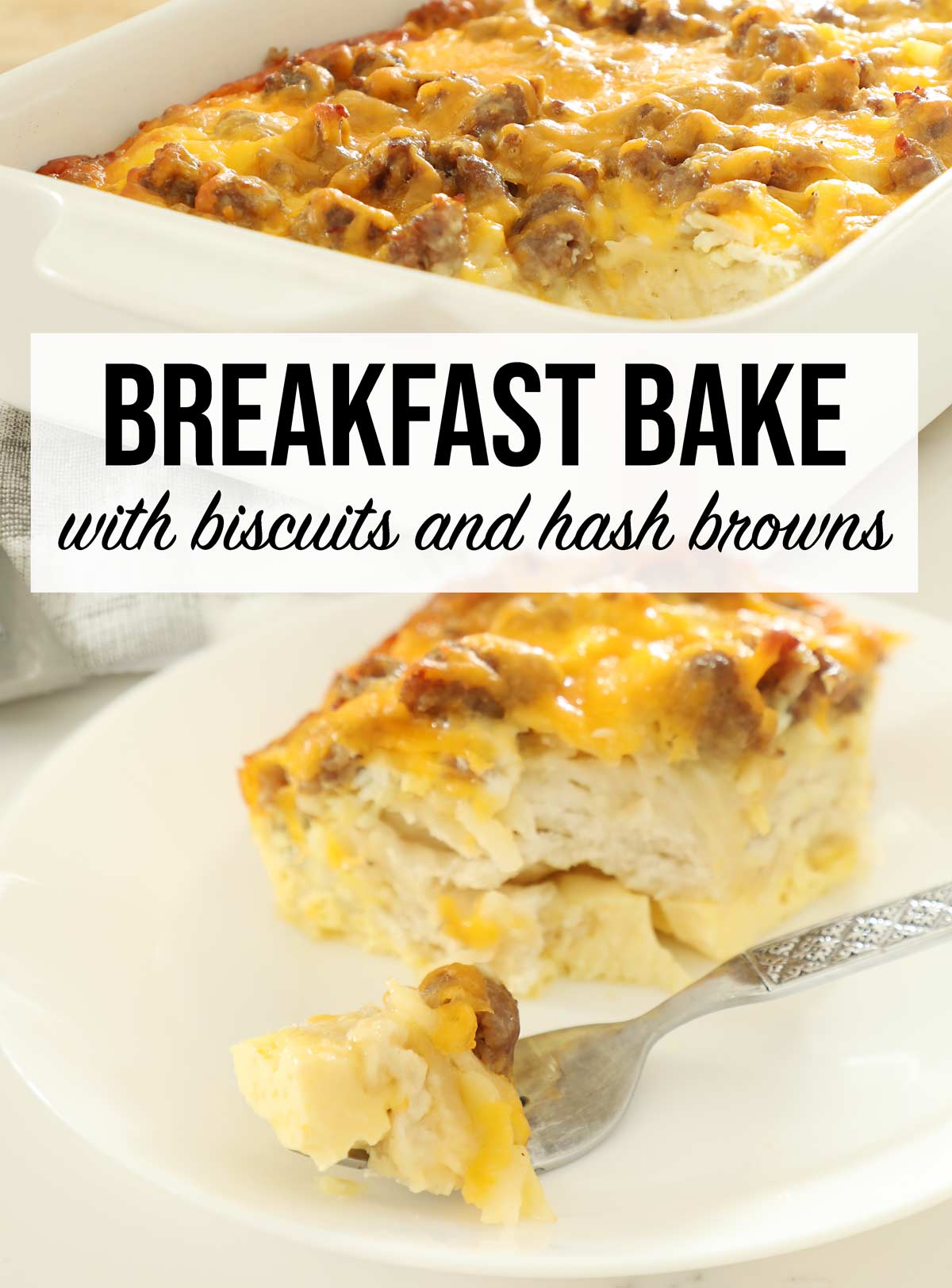 Breakfast Bake with Biscuits and Hash Browns Weekend Craft