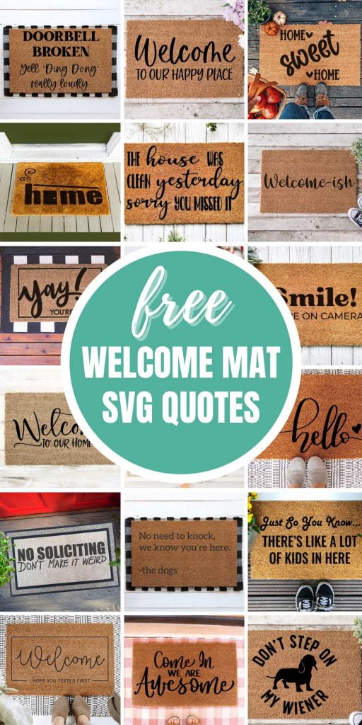 Cute Welcome Mat SVGs