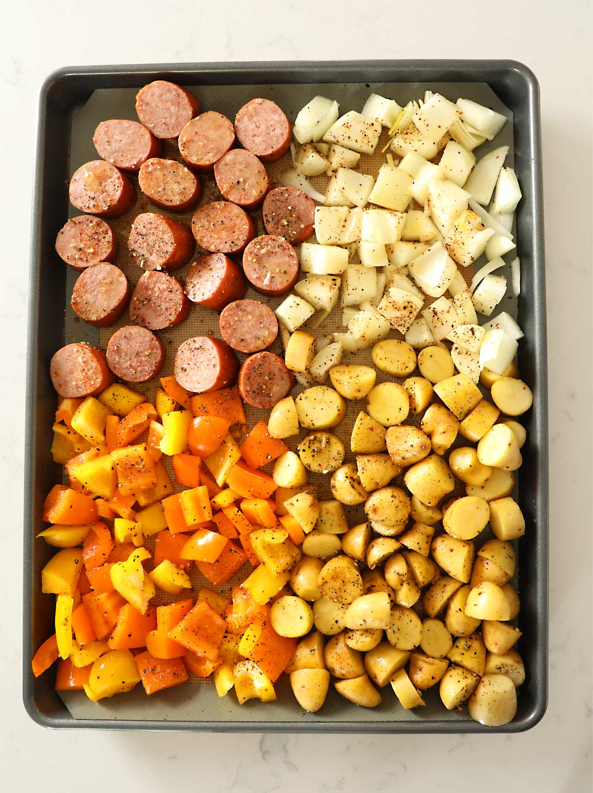 Kielbasa And Potatoes Sheet Pan Dinner Weekend Craft