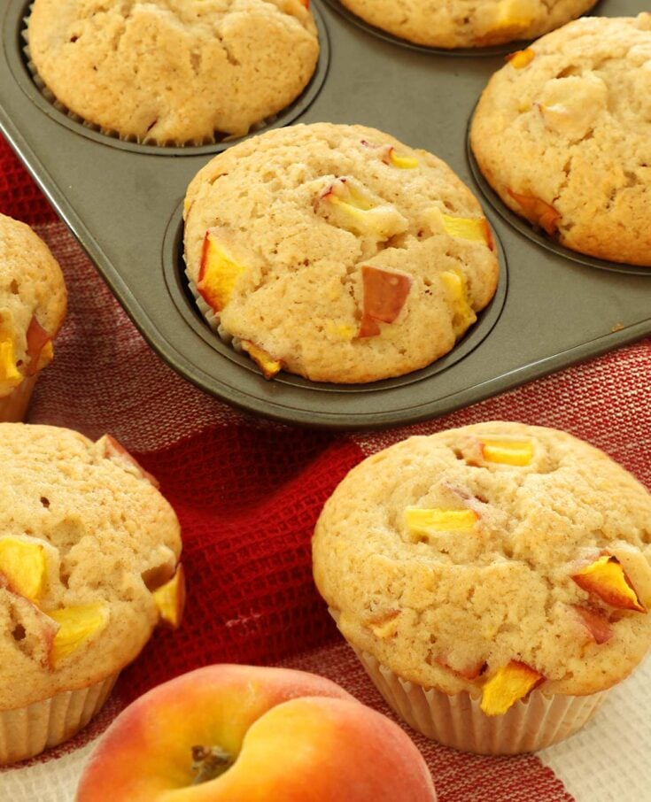 Peach muffins