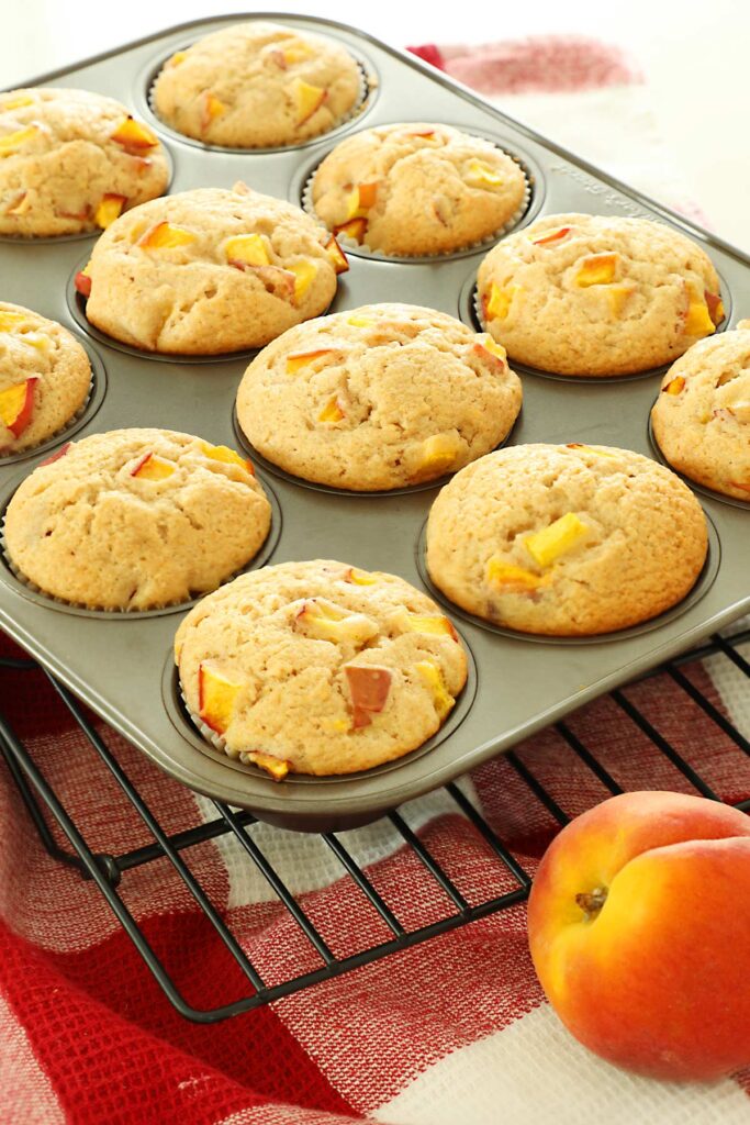 Peach muffins