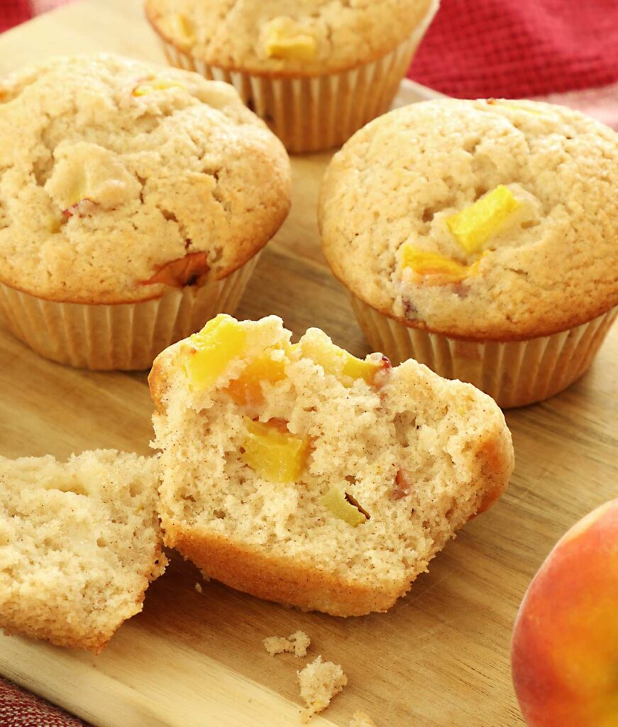 Peach muffins