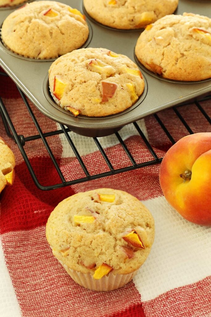 Peach muffin recipe