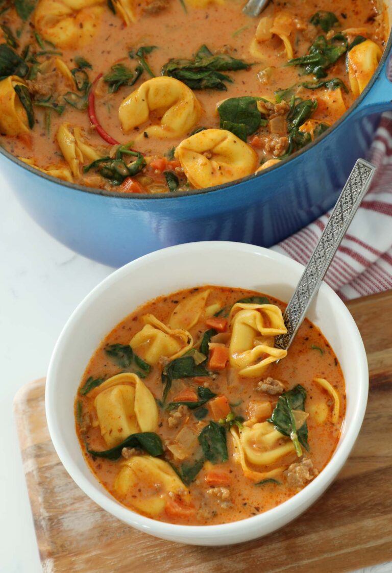 Sausage Tortellini Soup - Weekend Craft