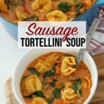 Tortellini Soup with Spinach