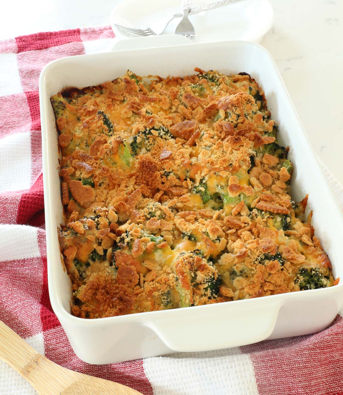 Broccoli Casserole with Ritz Crackers - Weekend Craft