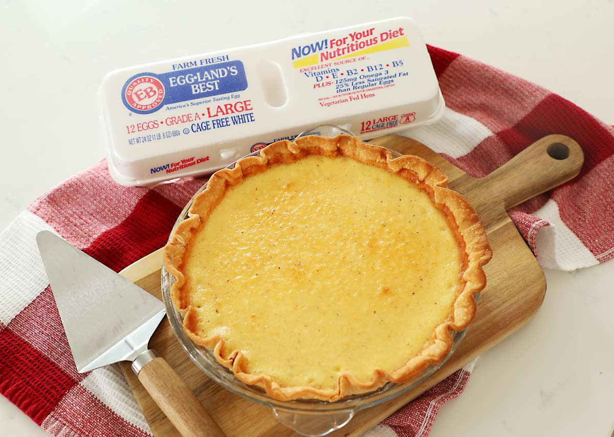 Egg Custard Pie - Weekend Craft