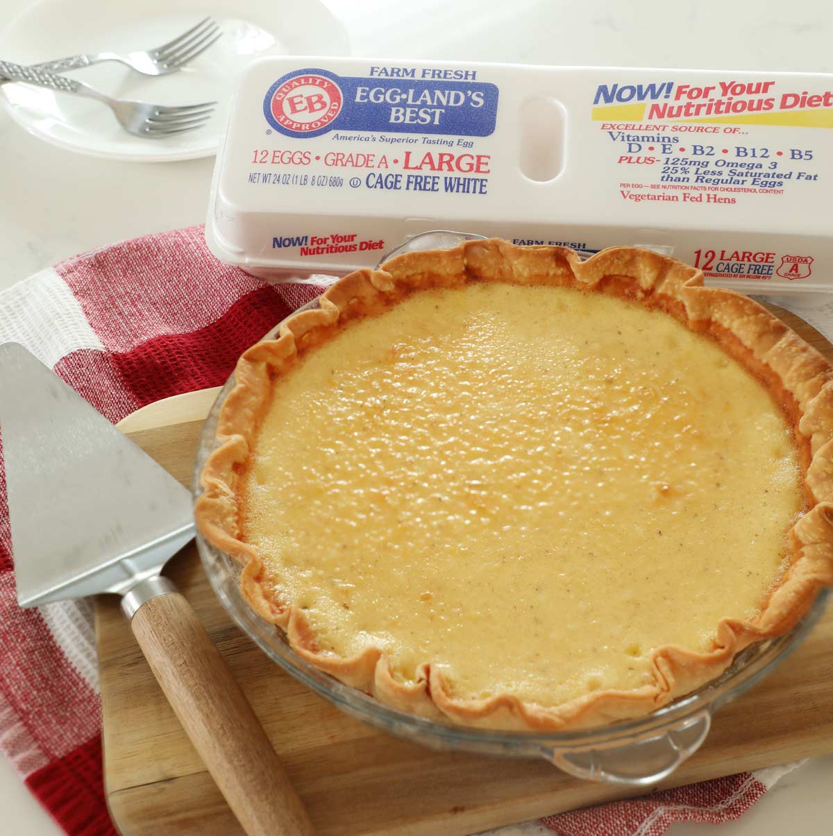 Egg Custard Pie - Weekend Craft