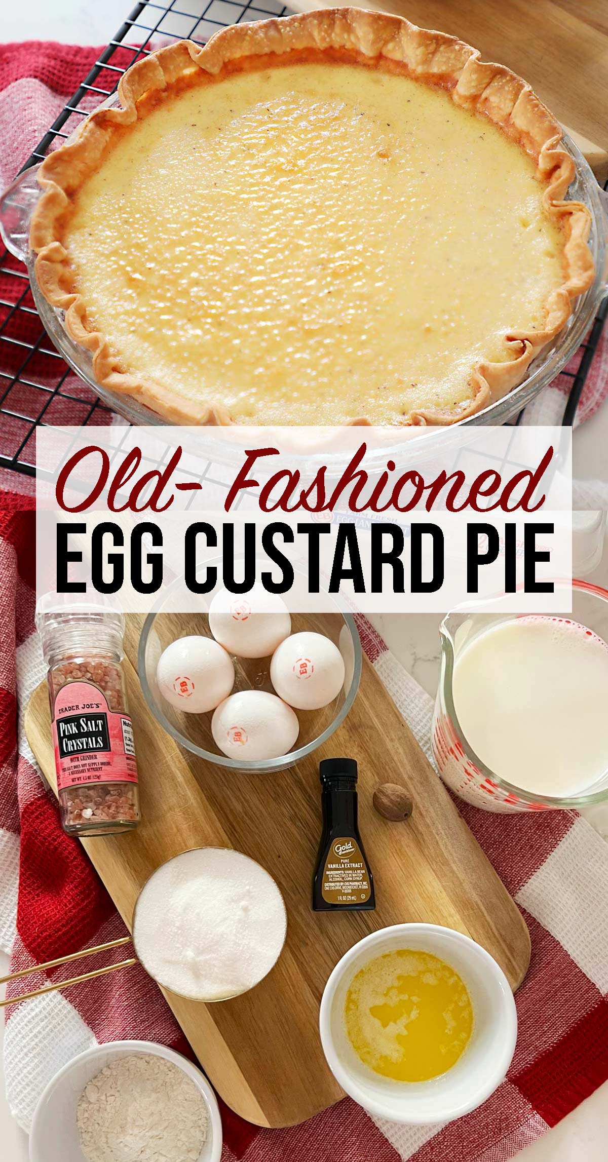 Egg Custard Pie - Weekend Craft