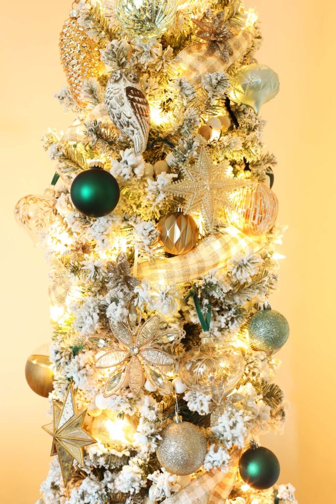 Green and Gold Christmas tree