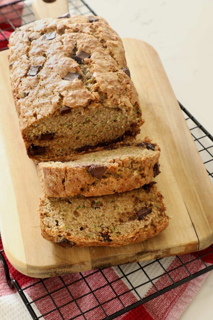 Zucchini bread with chocolate chips