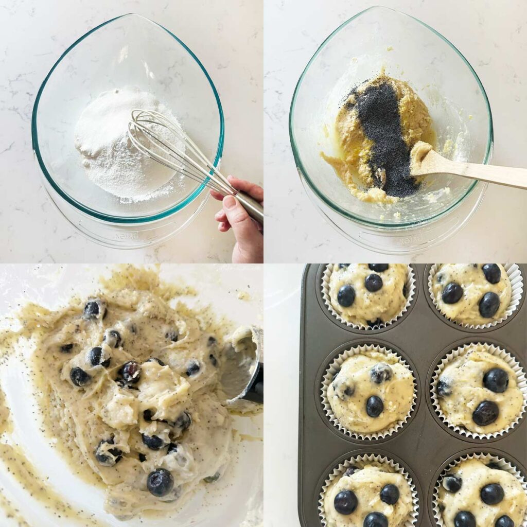 how to make Lemon Blueberry Poppy Seed Muffins