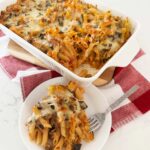 Baked Penne with eggplant.