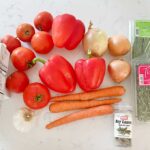 Tomato and Roasted Red Pepper Soup Ingredients