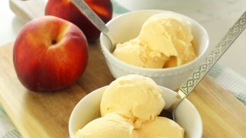 Ninja Creami Peach Ice Cream - Weekend Craft