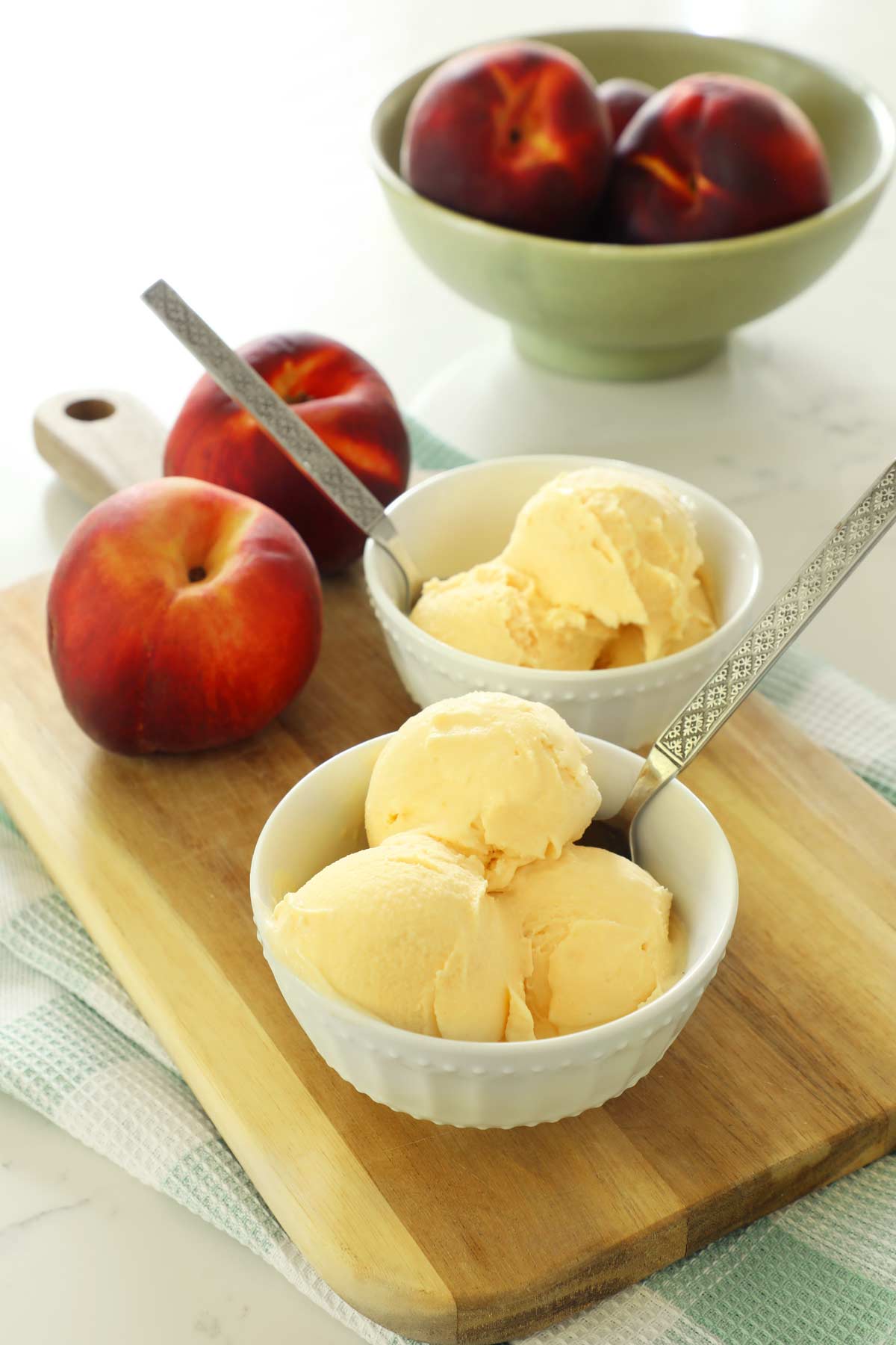 Ninja Creami Peach Ice Cream - Weekend Craft