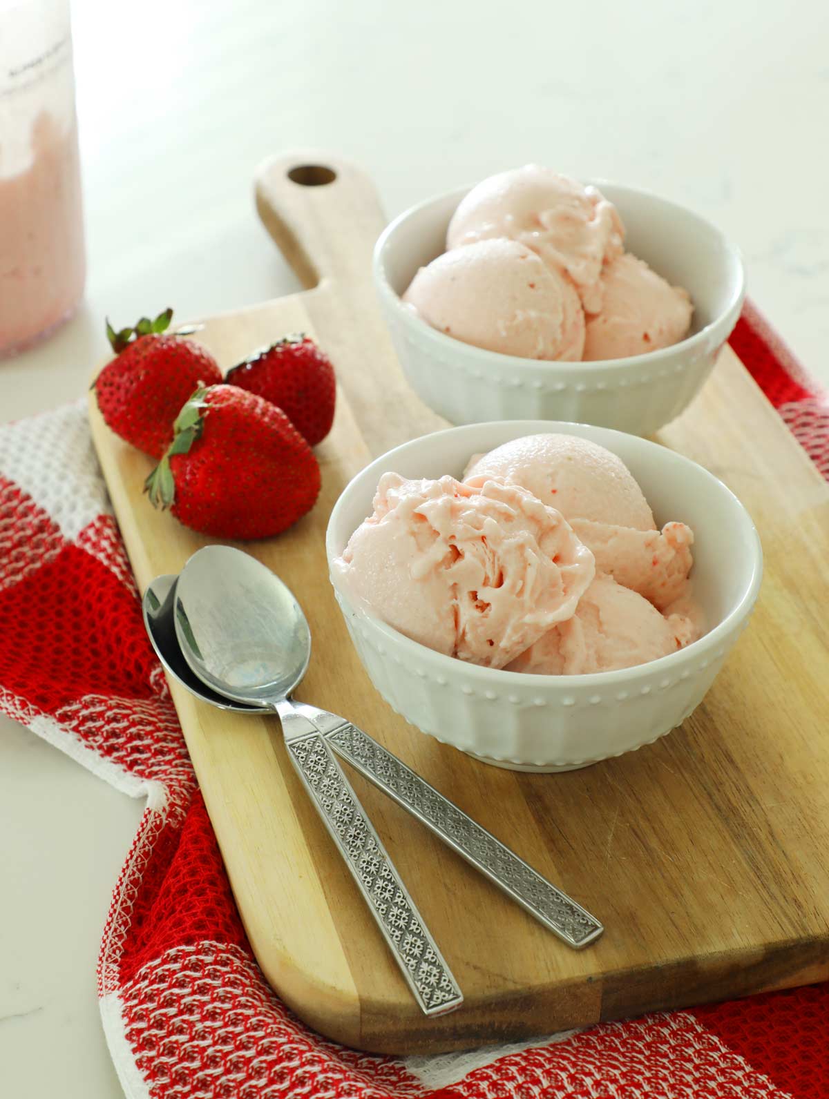 Ninja Creami Strawberry Ice Cream - Weekend Craft