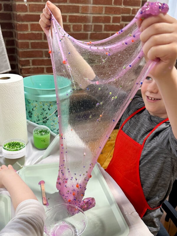 Kid Stretching Slime.